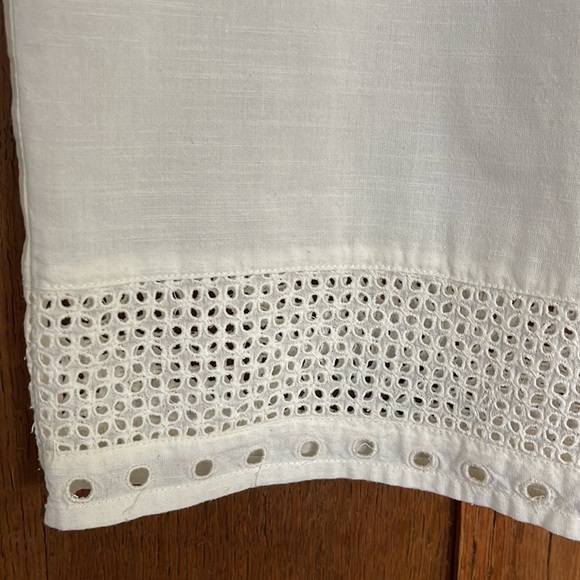 St Roche boxy eyelet trim top EXCELLENT - Picture 4 of 5